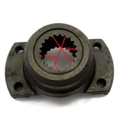 Flansza wału napędowego ataku widełki krzyżaka Case MX MX100 MX110 MX120 MX135 MX150 MX170 Mccormick  MTX 257246A1 255809A1 1376