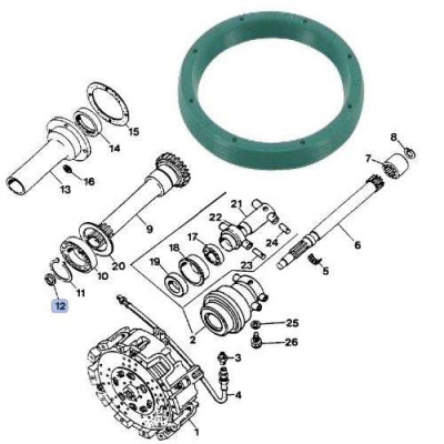 SKR7104 Uszczelniacz wałka skrzyni