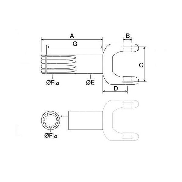 Półoś napędowa zewnętrzna, wałek napędowy Case, John Deere APL1351, 04322703, 1927571ZP, 3216599R91, 4322703, 5214110, AL32883,