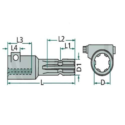 SKR4513 Redukcja wałka wom 20/21