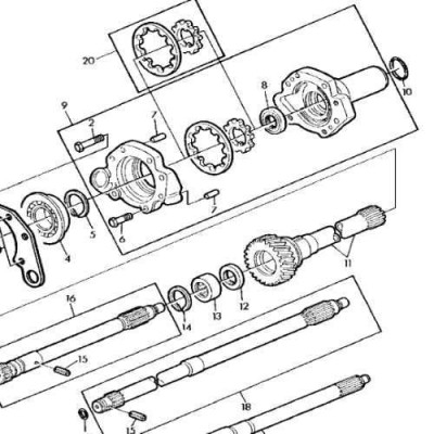 Uszczelniacz wałka pompy hydraulicznej John Deere
940,  2140, 2240, 2440, 2640,3140,
2150, 2750, 2950
