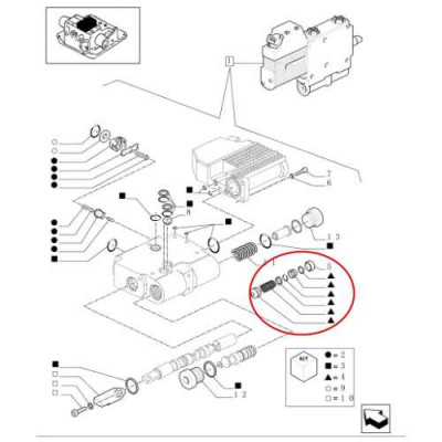 Zestaw naprawczy sekcji rozdzielacza zaworu hydraulicznego New Holland T6010 Case Maxxum MXU Puma Steyr
PROFI 87666211