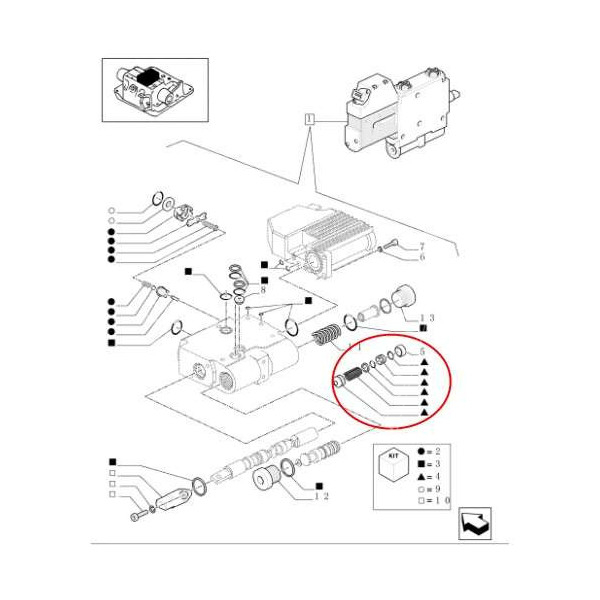 Zestaw naprawczy sekcji rozdzielacza zaworu hydraulicznego New Holland T6010 Case Maxxum MXU Puma Steyr
PROFI 87744117