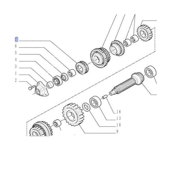 Zębatka 4biegu Z-33 skrzyni biegów Case
JX55-JX95 1100 JXU FARMALL New Holland
TD5010 TD5050 TL T5 T4