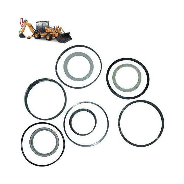 Zestaw uszczelnień siłownika uszczelniacze łyżki koparkowej Case 580ST, 590ST 590SR, 695SR