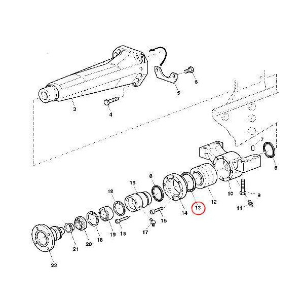 PON2683 Oring łożyska zawieszenia osi John Deere