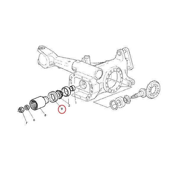 Uszczelniacz wału napędowego mostu John Deere 6610 6710 6810 6910 6020 6120 6220 6320 6420 6520 6620 6720 6820 6920 Fendt Farmer