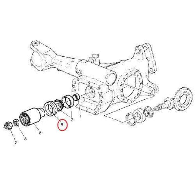 Uszczelniacz wału napędowego od strony mostu 5213962 9571393 AL110922 John Deere 6010 6210 6310 6510 6020 6320 6420 6620 6620