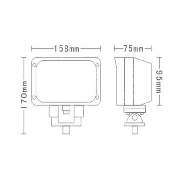 Mocny Halogen roboczy 3375 Lm LED john deere 6820 6630 6150r case maxxum puma jx new holland td valtra fendt masey ferguson