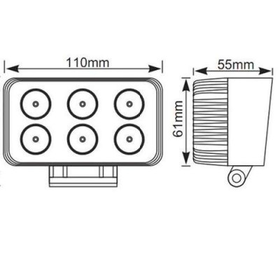 ELE1431 Halogen roboczy 1200 Lm