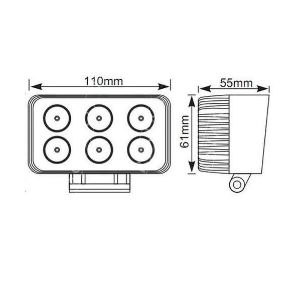 ELE1431 Halogen roboczy 1200 Lm