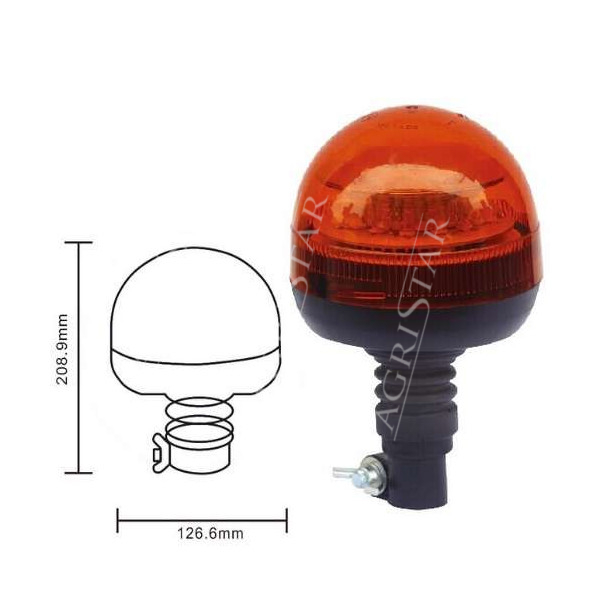 Lampa ostrzegwacza błuskowa LED, kogut 12/24V john deere case new holland fendt massey ferguson
