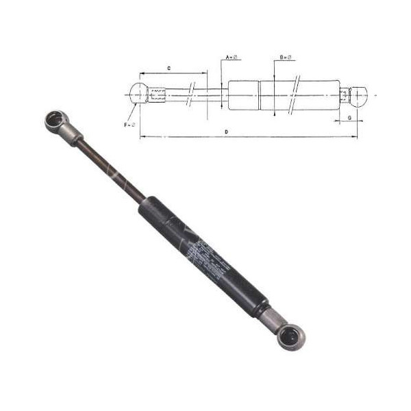 Siłownik, gazowy,drzwi, john,deere AL174358 5320, 5320N, 5420, 5420N, 5520, 5520N  6110R, 6115R, 6120R, 6125R 6130R 6140R 6150r