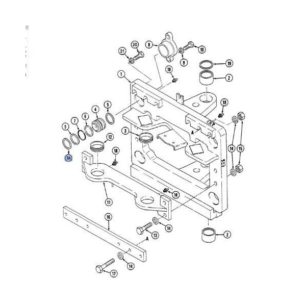 Pierścień Uszczelniacz siłownika blokady Case: 580SLE,580SK, 580K, 580M,580SL