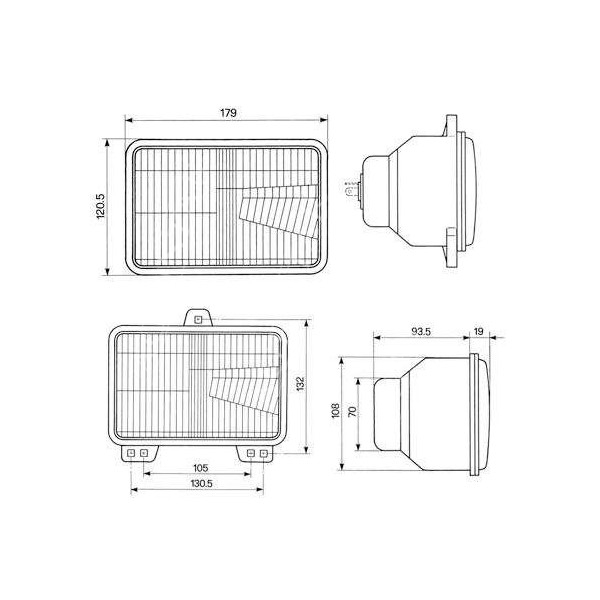 Lampa przednia lewa, prawa Same Antares 130 II Silver Titan Lamborghini 0.007.5269.0, 00752690/10