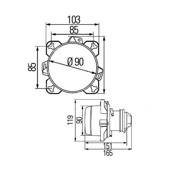 Lampa soczewka Renault Claas Ares 616 656 657 696 697 735 816 826  836 Axion Arion Celtis Ergos Massey Ferguson Fendt 819 922