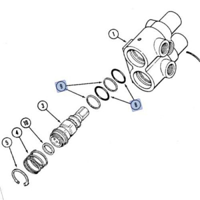 Uszczelniacz szybkozłacza gniazda euro Case Magnum 7120 7130 7140 7150 7210 7130 7140 7150 7220 7230 7240 7250 310