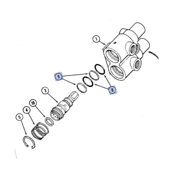 Uszczelniacz szybkozłacza gniazda euro Case Magnum 7120 7130 7140 7150 7210 7130 7140 7150 7220 7230 7240 7250 310