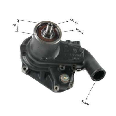 SUC6034 sisu Zestaw napraczy pompy wodnej case cvx new holland T7510, T7520, T7530, T7540, T7550 TVT195 162000060776