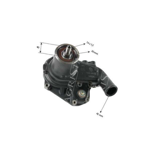 SUC6034 sisu Zestaw napraczy pompy wodnej case cvx new holland T7510, T7520, T7530, T7540, T7550 TVT195 162000060776