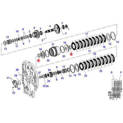 SKR4252 Uszczelniacz tłoka sprzegłowego