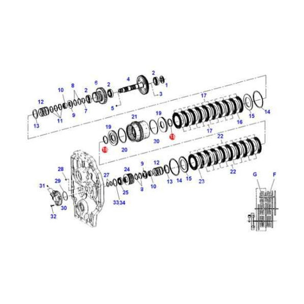 0750112140 F824100360120 Uszczelniacz tłoka sprzegłowego