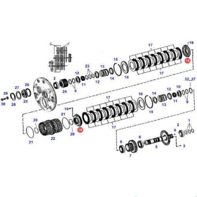 SKR9034 Tłok dociskowy sprzęgła