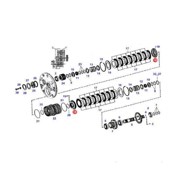 SKR9034 Tłok dociskowy sprzęgła