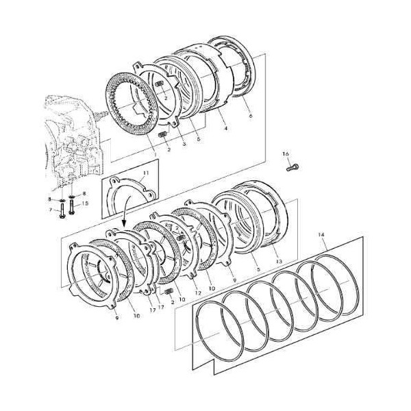 Przekładka hamulca John Deere PowerQuad 6400 6600 6620 6630 6610 6820 6810 6800 6920 6910