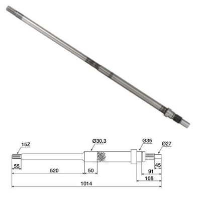 Wał skrzyni biegów Ford 81805444, C5NN7A684A New Holland / Ford
5100, 5200, 5600, 5700, 5900, 6600, 6700, 7100, 7600, 7700,