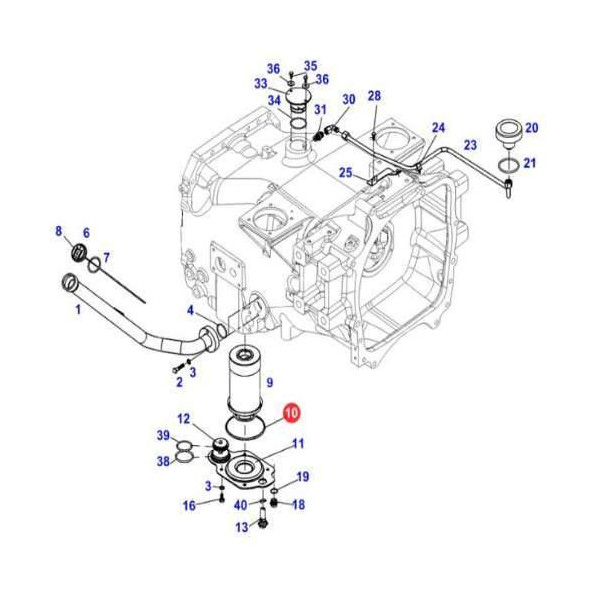 Oring filtra Fendt  Favorit 916, 918, 920, 924, 925, 926, 927 F339860060010 H931860061100
