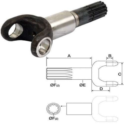 Półoś krótka 201mm Case
JX75 JX80 JX85 JX90 JX95 New Holland  
TD95,
TD75D 9962245