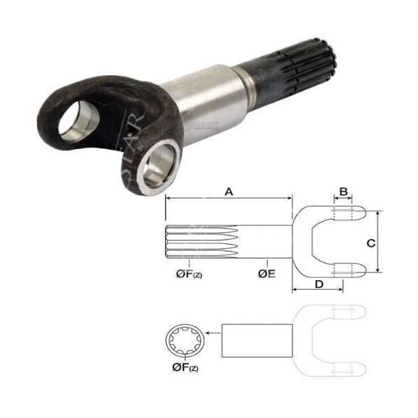 Półoś krótka 201mm Case
JX75 JX80 JX85 JX90 JX95 New Holland  
TD95,
TD75D 9962245
