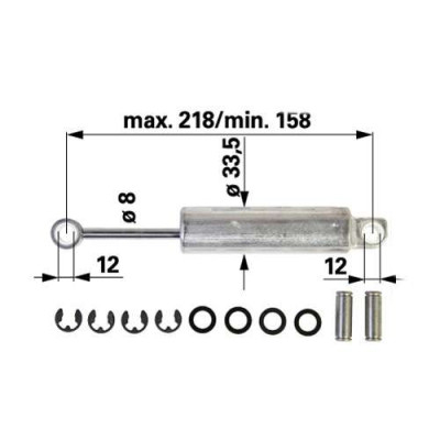 Siłownik fotela pneumatycznego Grammer MSG95A MSG 95A Maximo New holland LB B TL Fendt Case 580sm sr sle john deere