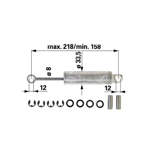 Siłownik fotela pneumatycznego Grammer MSG95A MSG 95A Maximo L, Maximo XL, Maximo XXL new holland tl fendt case john deere