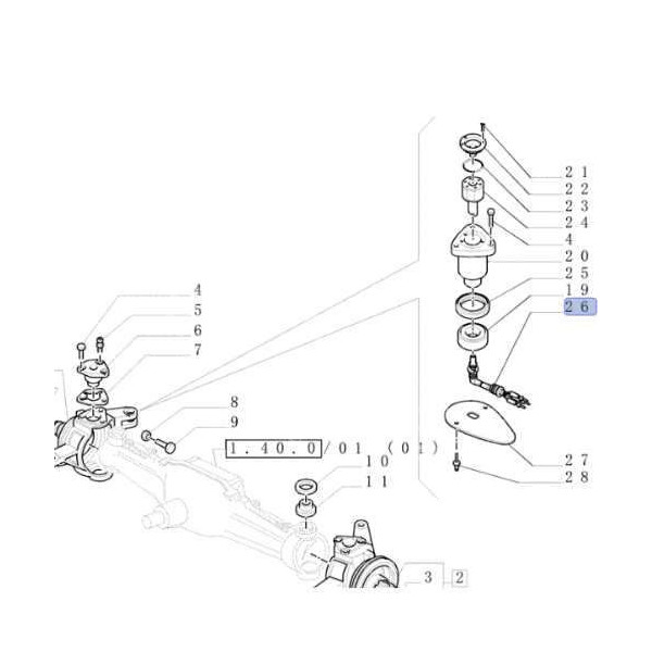 Czujnik położenia osi Case Maxxum 100 110 115 125 135 140 Puma 125 130 145 155 160 180 New Holland TM120 TM130 TSA T6 87616286