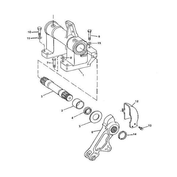 Uszczelniacz wałka podnośnika John Deere 7000 R117817