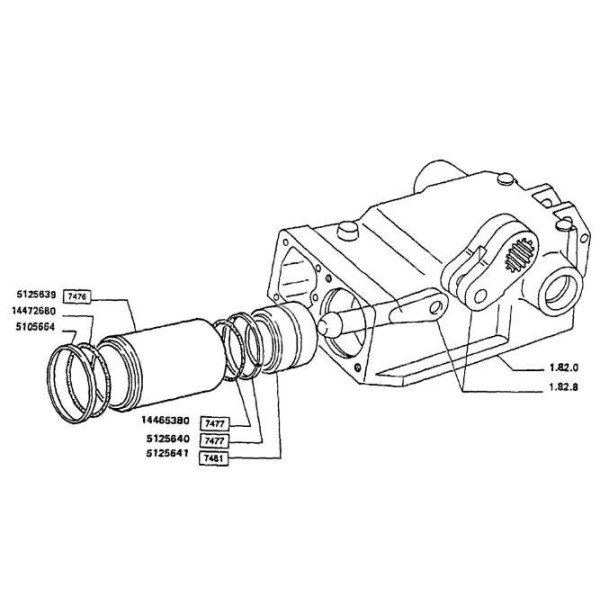 Oring tłoka tuleji półosi case mxm mxu maxxum new holland T6tm ts fiat ford