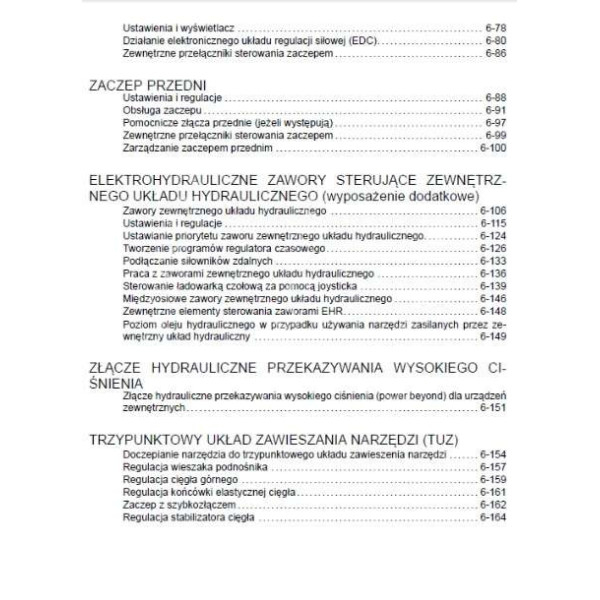 Istrukcja napraw - obsługi operatora książka serwisowa Case Maxxum 110 120 130 140 115 125 multicontroler