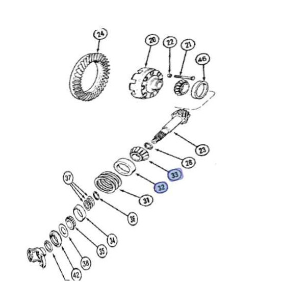 Łożysko walka ataku Case Magnum 7110, 7120, 7130, 7140, 7150 7210, 7220, 7230, 7240, 7250 MX180 MX200 MX210 MX220 MX230