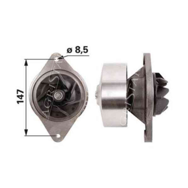 Pompa wody Case Farmall 55 C, 65 C, 75 Quantum New Holland TD5010, TD5020, TD5030 T4 43667, 504216828, 504264335, 5801848196