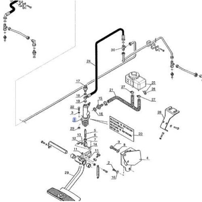 Pompka Pompa hamulcowa New Holland 85816066 LM410, LM415A, LM420, LM425, LM425A, LM430, LM435A, LM445A, LM630, LM640 LHM
