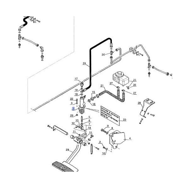 Pompka Pompa hamulcowa New Holland 85816066 LM410, LM415A, LM420, LM425, LM425A, LM430, LM435A, LM445A, LM630, LM640 LHM