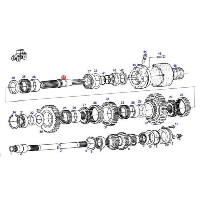 SKR4077 Wałek WOM Fendt G312100220010