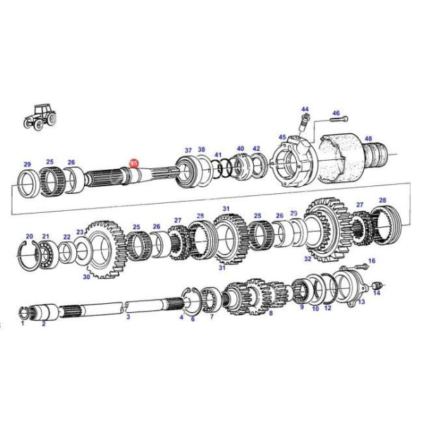 SKR4077 Wałek WOM Fendt G312100220010 312100220010 199100222051