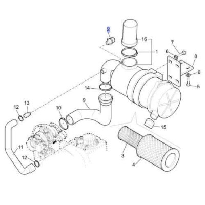 ELE4054 Luftfilter-Verstopfungssensor