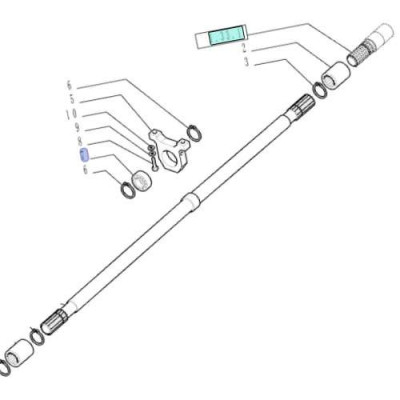 Łożysko podpory wału napędowego kardana case jx90u Farmall new holland tl100 t4 t5 tn 73326445, 84024135, 28996680