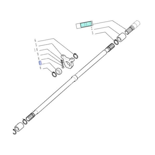 Łożysko podpory wału napędowego kardana case jx90u Farmall new holland tl100 t4 t5 tn 73326445, 84024135, 28996680