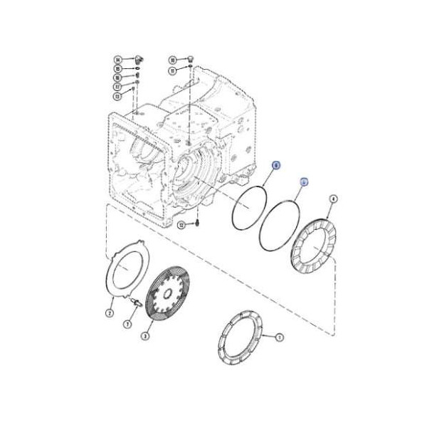 Uszczelniacz Oring tłoka Hamulcowego case 580k,580sk A175181, 238-6277