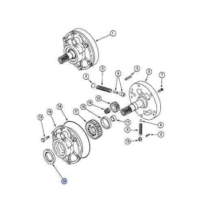Uszczelniacz pompy jazdy Case 580 47,6X72X8mm